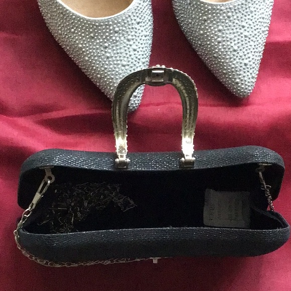 NEW Jones New York size 9 slingback with clutch purse with two size chain straps - Picture 5 of 5